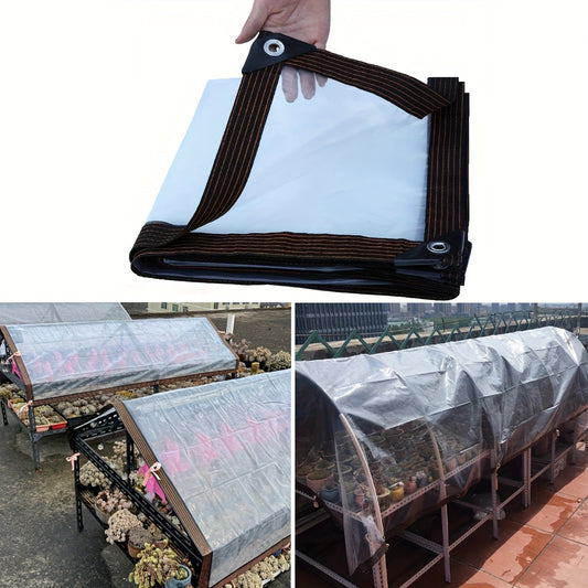 Clear Waterproof Tarpaulin – Heavy-Duty Transparent Cover with Grommets