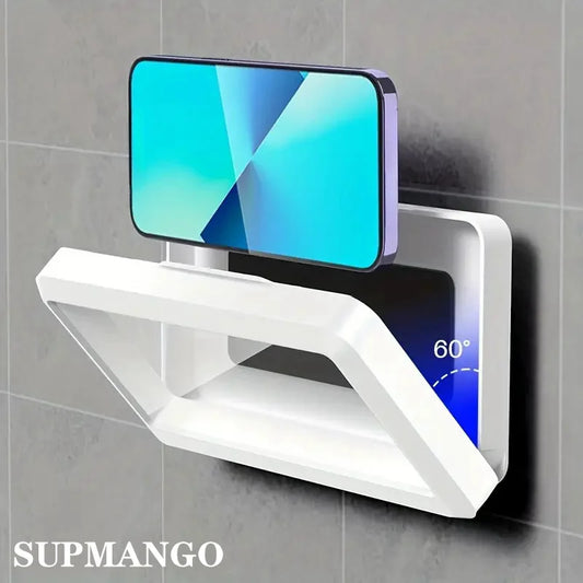Waterproof Bathroom Phone Holder – Wall-Mounted Touchscreen Case for Shower & Bath