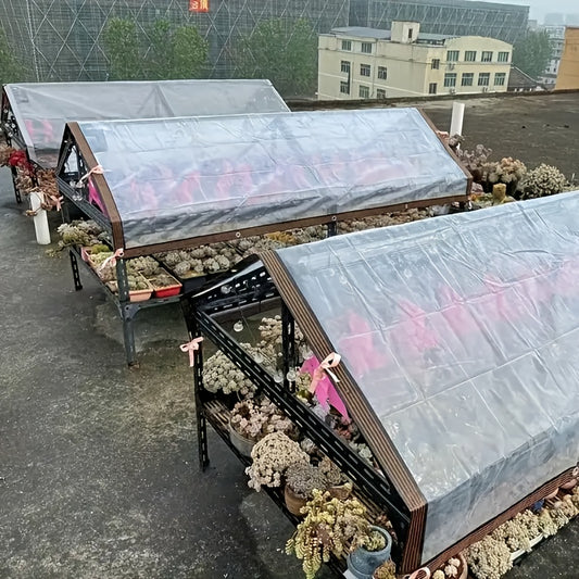 Clear Waterproof Tarpaulin – Heavy-Duty Transparent Cover with Grommets